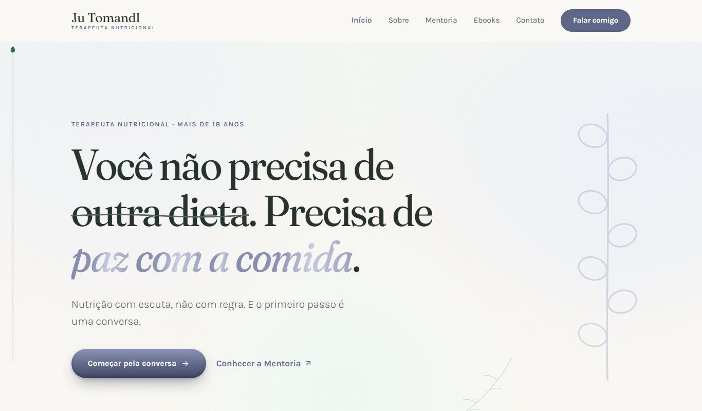 Site da Dra Juliana Tomandl