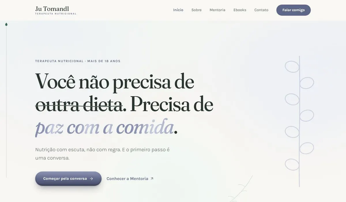 Site da Dra Juliana Tomandl